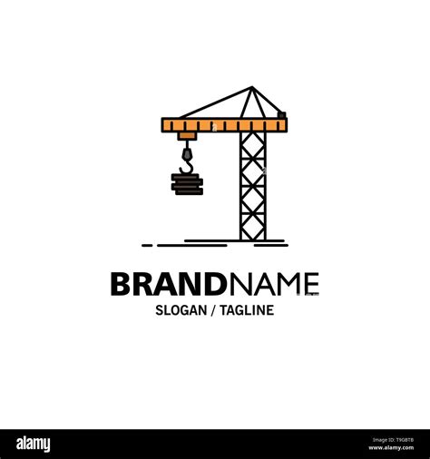 Crane Building Construction Constructing Tower Business Logo