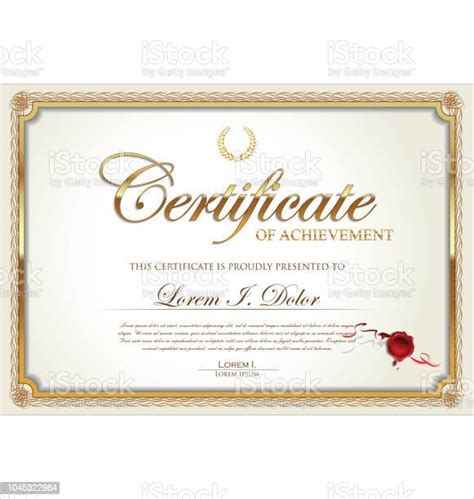 Certificate Template Stock Illustration Download Image Now