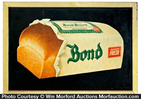 Bond Bread Sign Antique Advertising