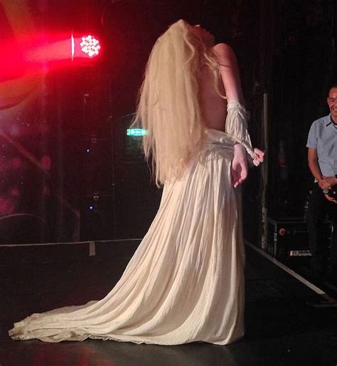 video lady gaga strips completely naked as she surprises audience at london club g a y