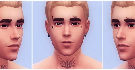 Sims 4 Ccs The Best Random Face Tattoos By Lesimmerlad