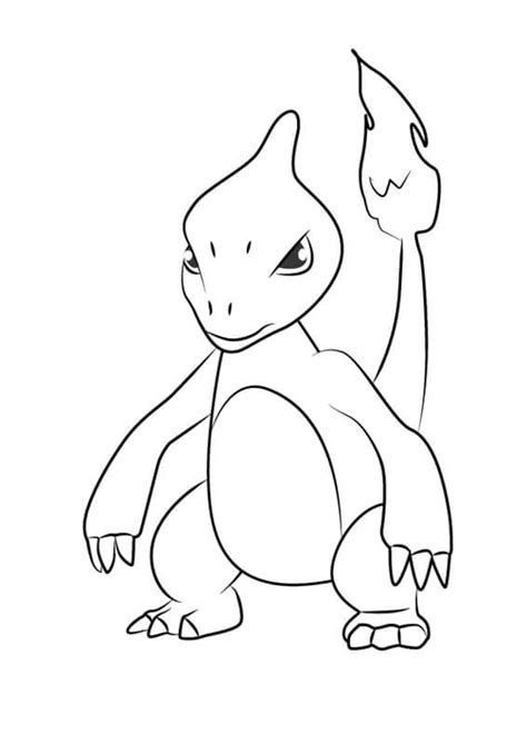 Cool Pokemon Charmeleon Coloring Page Free Printable Coloring Pages