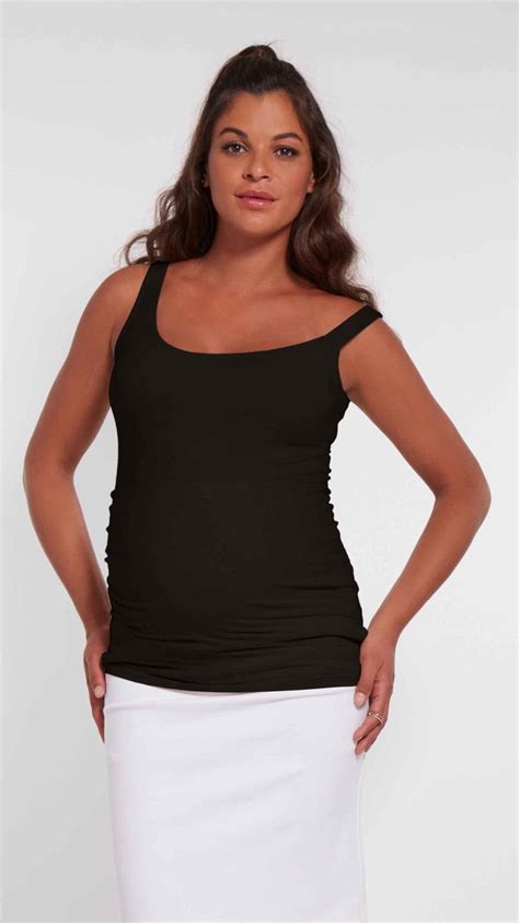Off Shoulder Maternity Tank Maternity Wear By Stowaway Collection