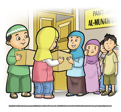 Kata Nabi Keutamaan Sedekah Di Bulan Ramadhan Kartun Anak Gambar