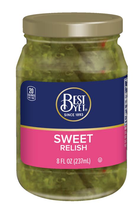 Sweet Pickle Relish Best Yet Brand