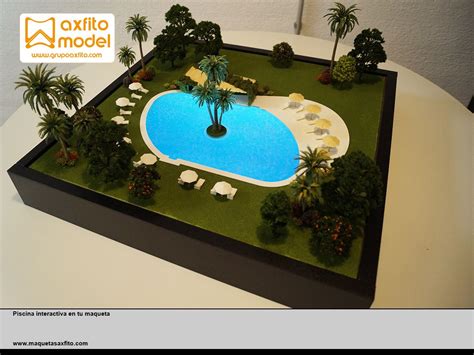 Piscina Interactiva En Maqueta Resort Grupo Axfito Maquetas Formas