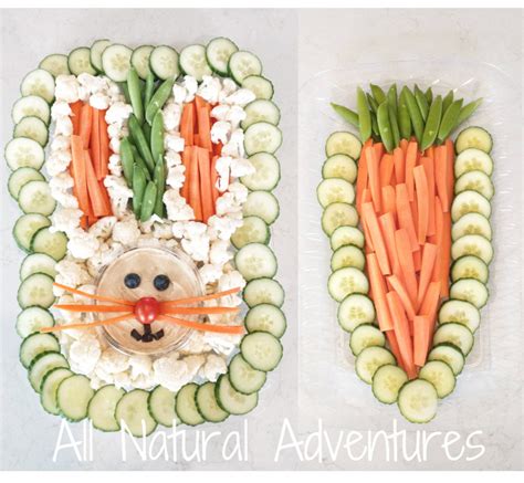 Easy Easter Veggie Trays Easter Bunny And Carrot