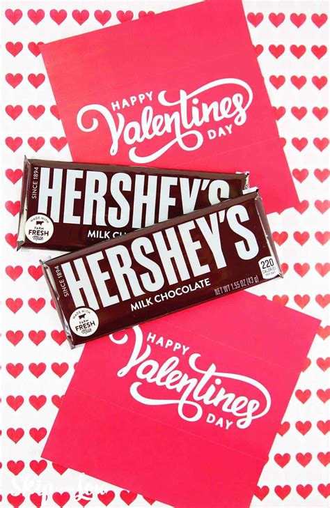 This set has been highly requested since i started doing candy bar wrappers last year and i'm excited for how bright and fun they turned out! free printable candy bar wrapper hershey chocolate bars in 2020 | Valentines candy bar wrappers ...