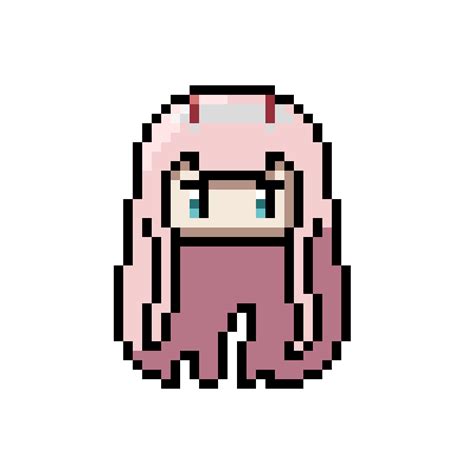 Fanart My Attempt At Zero Two Pixel Art Rdarlinginthefranxx