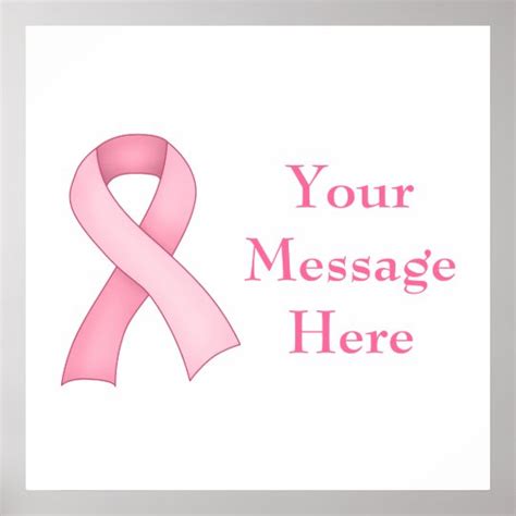 Pink Awareness Ribbon Poster 0002