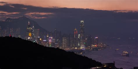Hong Kong At Sunset Hong Kong At Sunset Seen From The Wate Flickr
