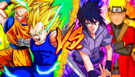 Imagen Goku And Vegeta Vs Sasukke And Narutojpeg Dragon Ball Fanon