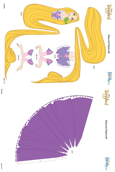 Elsa papercraft | disney family. Rapunzel http://a.family.go.com/ | Cubeecraft 2 ...