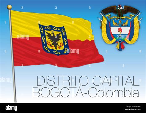 Bandera Regional Distrito Capital Bogotá Colombia Ilustración