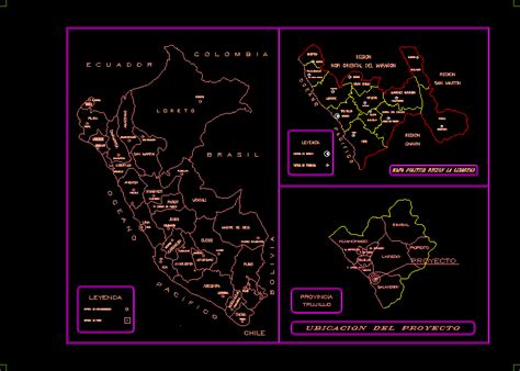Peru Map Dwg Block For Autocad Designs Cad