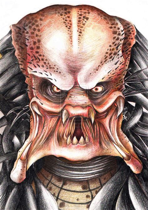 Predator face drawing original by ixonionxi on deviantart. predator face - Google Search | Predator, Drawings, Image