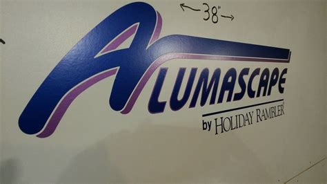 Oem Alumascape By Holiday Rambler Logo Rv Camper 5th Wheel Decal 38x11