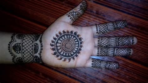 Simple Circle Mehndi Designs For Hands We Create A Simple And Easy