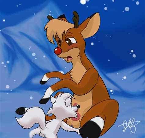 Rule 34 Christmas Male Only Reindeer Rudolph Slyly Tagme 531102