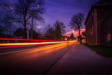 Free Images Sunset Road Traffic Night Morning Dawn Urban