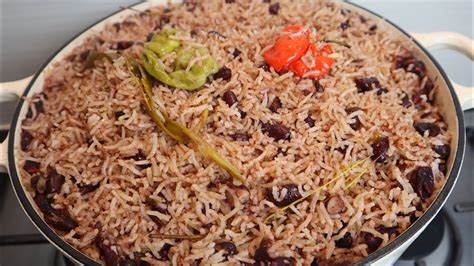 How To Make Authentic Jamaican Rice And Peas Step By Step Recipe Riceandpeas Caribbean Food