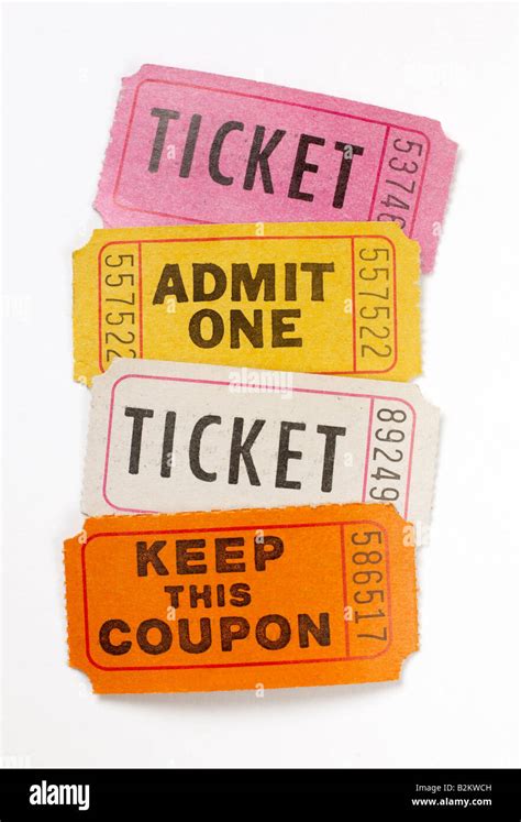 Admit One Ticket High Resolution Stock Photography And Images Alamy