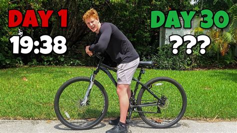 i biked 5 miles everyday for 30 days youtube