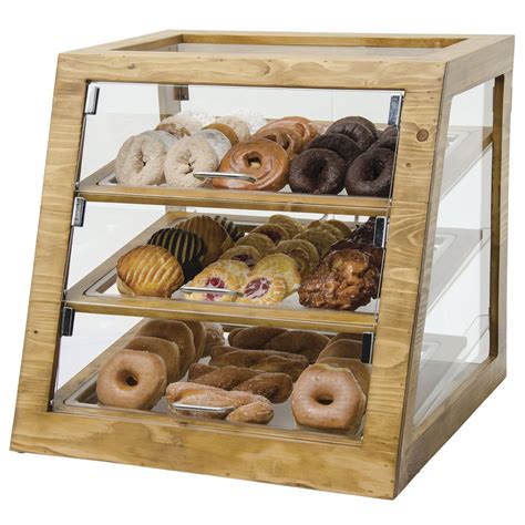 Cal Mil Madera Collection Reclaimed Wood And Acrylic Bakery Display