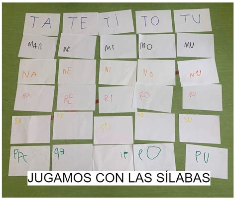 La Clase De Miren Mis Experiencias En El Aula Juegos De Lectoescritura Escribimos Las SÍlabas