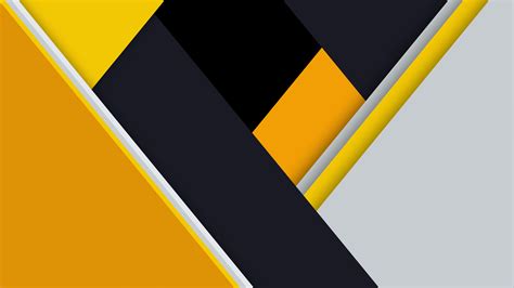 Yellow Material Design Abstract 4k 8k Hd Abstract