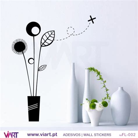Flower Vase Wall Stickers Vinyl Decoration Viart