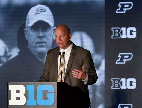 Purdues Jeff Brohm Happy With Win But Didnt Enjoy Watching Game At