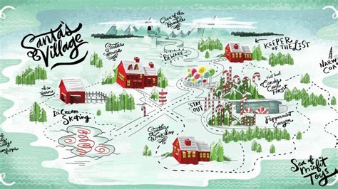 Image Result For Map Of Santas Village North Pole Christmas Drawing
