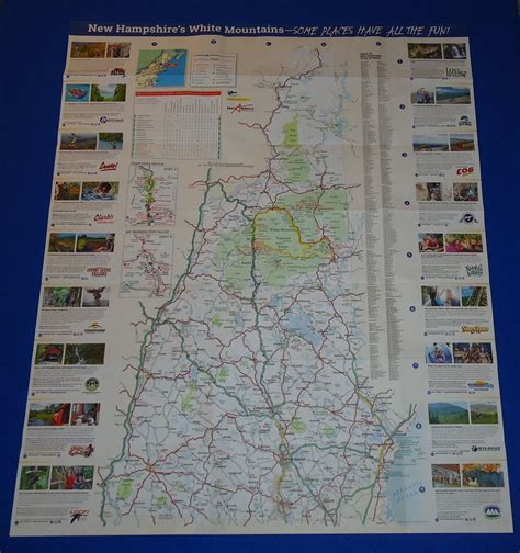 Brand New White Mountains New Hampshire State Highway Map Great