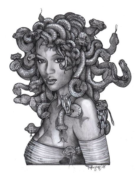 Black Madusa These Snakes Actually Represent Her Locks She Originally