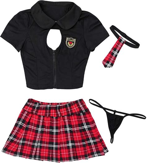 yeahdor costume ecolière sexy femme adulte tenue ecolière etudiante lycéenne uniforme scolaire