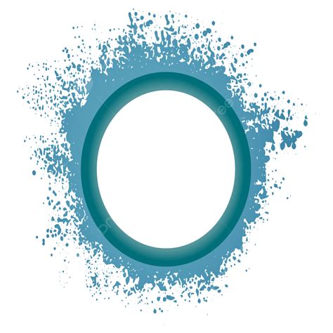 Frame Circle Blue Brush Frame Circle Brush Png And Vector With