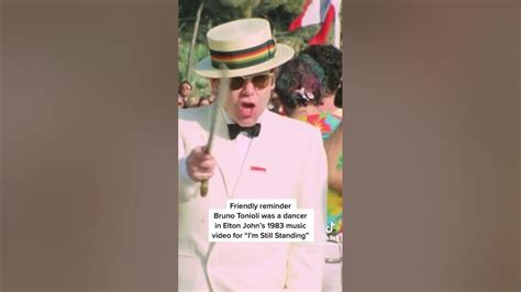 Bruno Tonioli In Elton Johns Music Video 1983 Im Still Standing Youtube