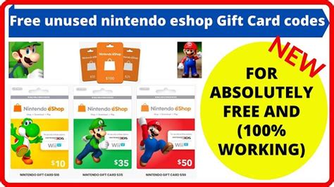 Free Unused Nintendo Eshop Codes Free Nintendo Eshop T Card Codes