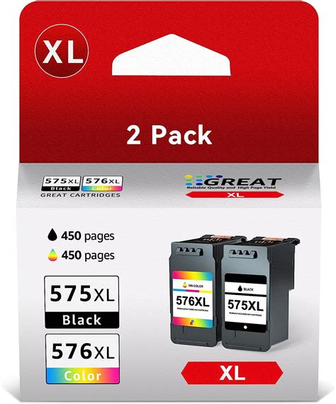 AUMOK Compatiblie Cartucce d'inchiostro Ricambio per Canon 575 576 XL