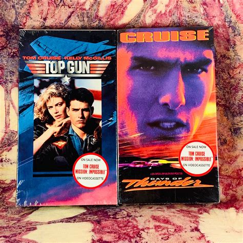 Tom Cruise Vhs Double Feature Top Gun Days Of Thunder Etsy