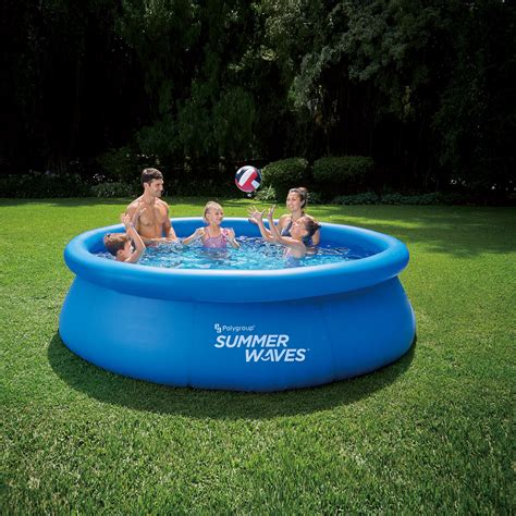 Summer Waves 10′ X 30″ Quick Set Ring Pool With 600 Gph Filter Pump