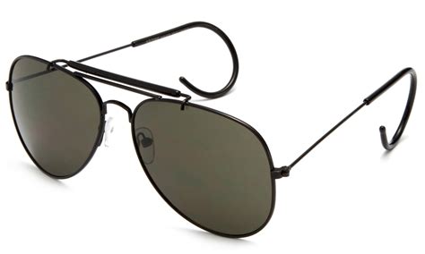 new bee timeless classic aviator sunglasses with brow bar and cable wire wrap ears temples