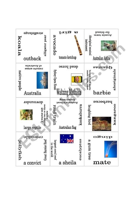 Puzzle Australia Esl Worksheet By Mulle