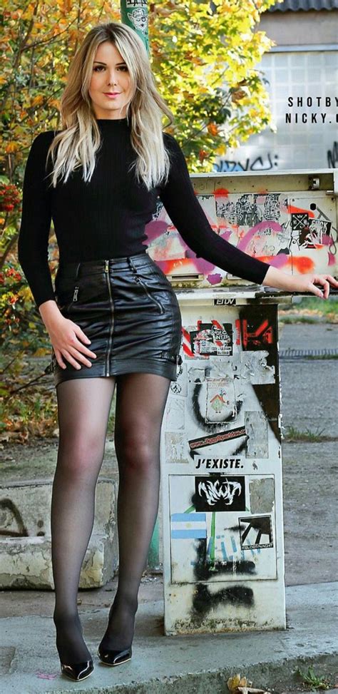Pin By J W On Leather Dress In 2020 Fashion Black Leather Skirts