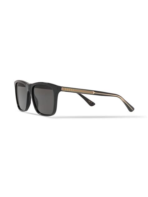 Gucci Gg0381sn M 007 Wayfarer Polarized Sunglasses In Black Modesens