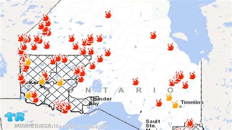 Ontario Fire Map Heres Where Canada Wildfires Are Burning T Of