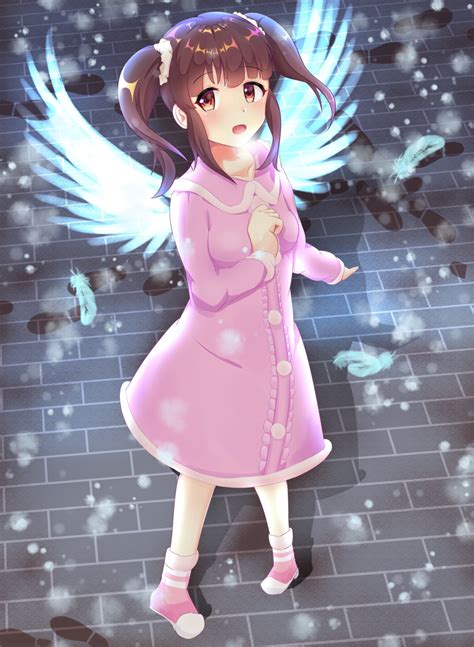 Safebooru 1girl Absurdres Angel Wings Ankle Boots Arm Up Blush Boots