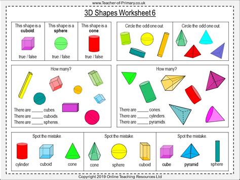 3d Shapes Year 1 Teaching Resources