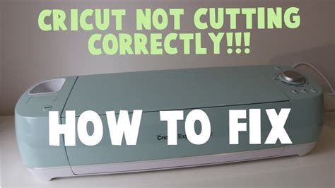 Cricut Not Cutting Correctly How To Fix Youtube